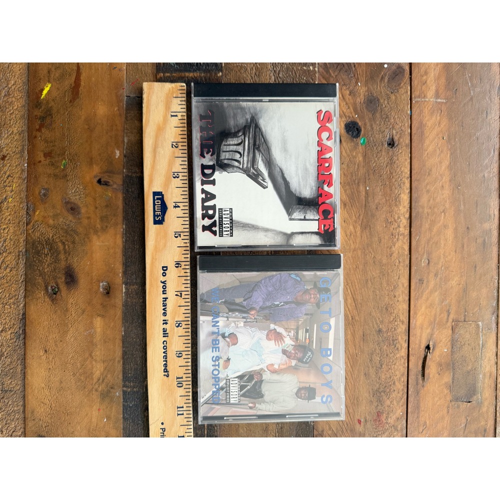 Scarface The Diary Geto Boys We Cant Be Stopped 2 CD Bundle Rap-A-Lot Records